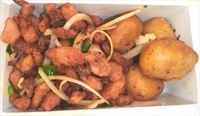 Salt Pepper Chicken Ball & Shredded Smoked Chicken